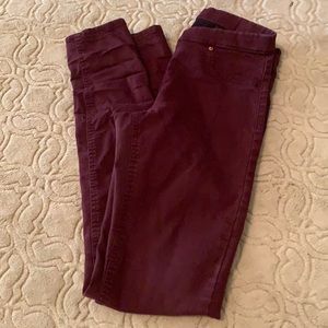 Burgandy Jegging Type Jeans